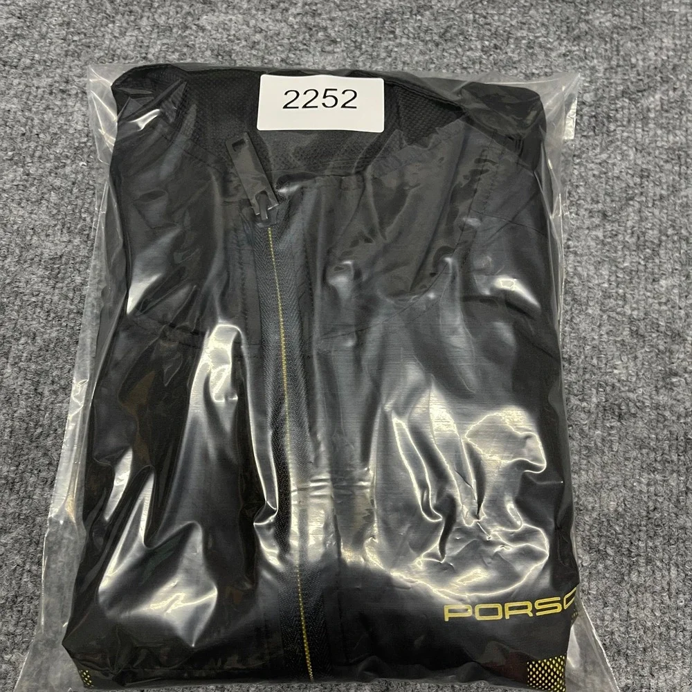 Porsche Jacket Men Small Black GT4 Clubsport Colllection Herren Windbreaker Mesh